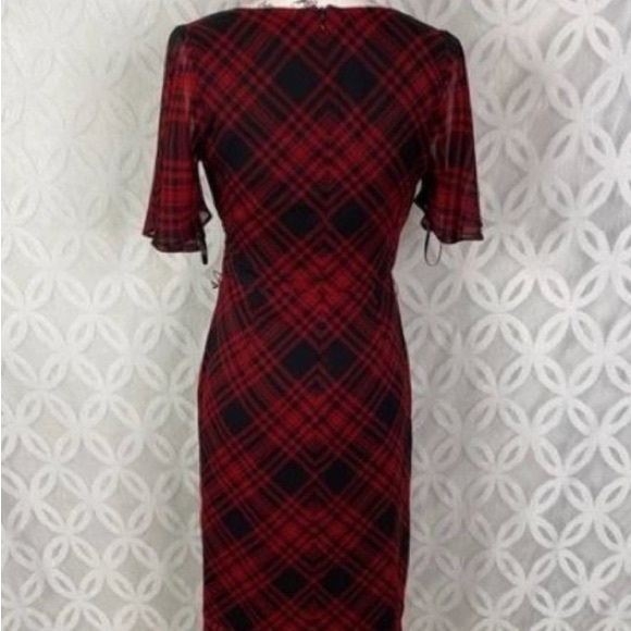 Lauren by Ralph Lauren Women's Plaid Georgette Dress NWT - Picture 4 of 7
